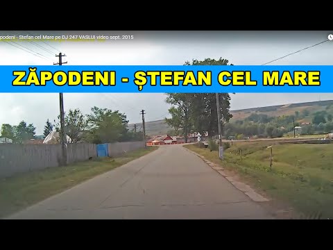 Drumul Zapodeni - Stefan cel Mare pe DJ 247 - DN 15D VASLUI video septembrie 2015