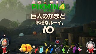 ＃10「不穏なルーイ。」 ピクミン４/pikmin4  巨人のかまど 探索34日目～38日目