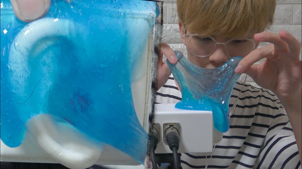 [日本語]スライムで耳掃除ASMR - まる韓国人 耳かき