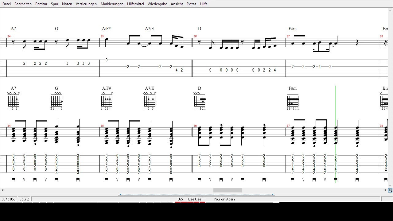 Bee Gees -  You win Again  - Tabs
