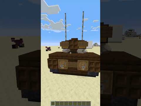 A very realistic tank in minecraft #shorts