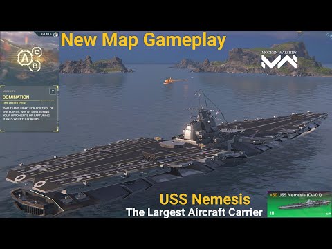 USS Nemesis - largest aircraft carrier action in new map - Modern Warships
