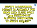Commit To Assembla SVN From Site5 Client Gives 405 Method Not Allowed In Response To MKCOL