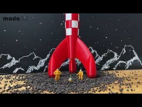 Free STL file Tintin Rocket 🚀・3D printing design to download・Cults