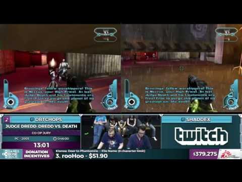 Judge Dredd: Dredd vs. Death Co-op Jury by Shaddex and DrTChops in 42:36 - SGDQ 2016 - Part 101