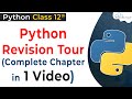 Python Revision Tour 1 COMPLETE CHAPTER | Getting Started With Python Class 12 Computer Science