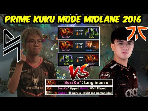 Prime KuKu Ember Spirit MIDLANE POV TNC 2016 vs Fnatic Gabbi Monkey King Dota 2 pro Gameplay