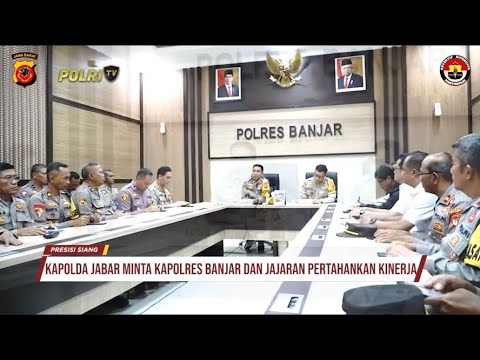KAPOLDA JABAR APRESIASI KERJA KERAS KAPOLRES BANJAR &amp; JAJARAN