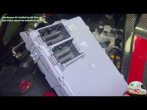 Alfa Romeo 4C. V4 I check the BCM welds and verify the CAN BUS