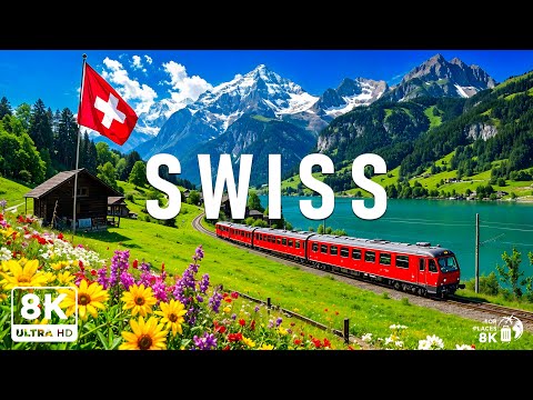 Switzerland 8K - Breathtaking Views of Matterhorn, Jungfrau, Peaceful Countryside - VIDEO 8K UHD