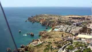 preview picture of video 'Aerial view of City and Marina in Lagos, Portugal'