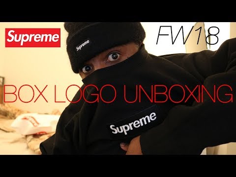 Supreme FW18 Box Logo Unboxing + Cop tips