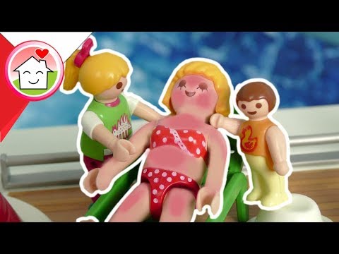 Playmobil po polsku Wakacje na statku – poparzenie słoneczne - Rodzina Hauserow