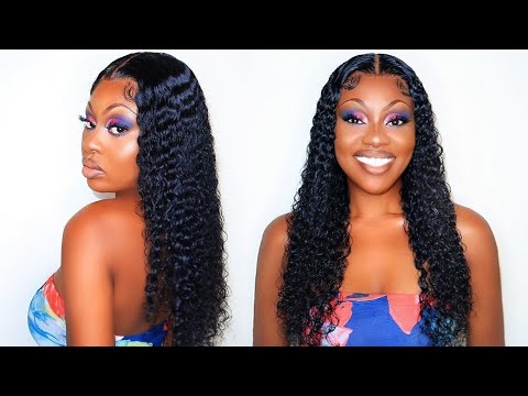 BEST* AFFORDABLE 22" DEEP CURLY WIG INSTALL😍💕using KISS Allmighty Bond|(STEP by STEP)| Ft HairSpells