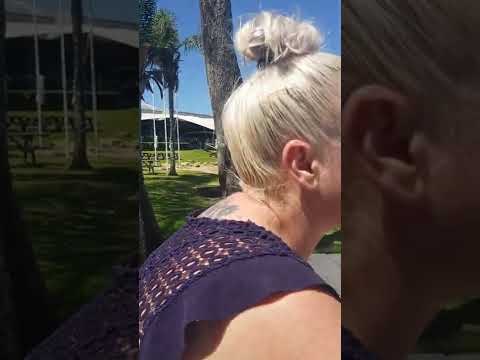 having lunch at the local club