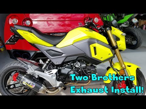 Two Brothers Exhaust install on my 2018 Honda Grom!