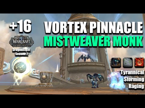 +16 The Vortex Pinnacle | Mistweaver Monk POV | Dragonflight Season 2