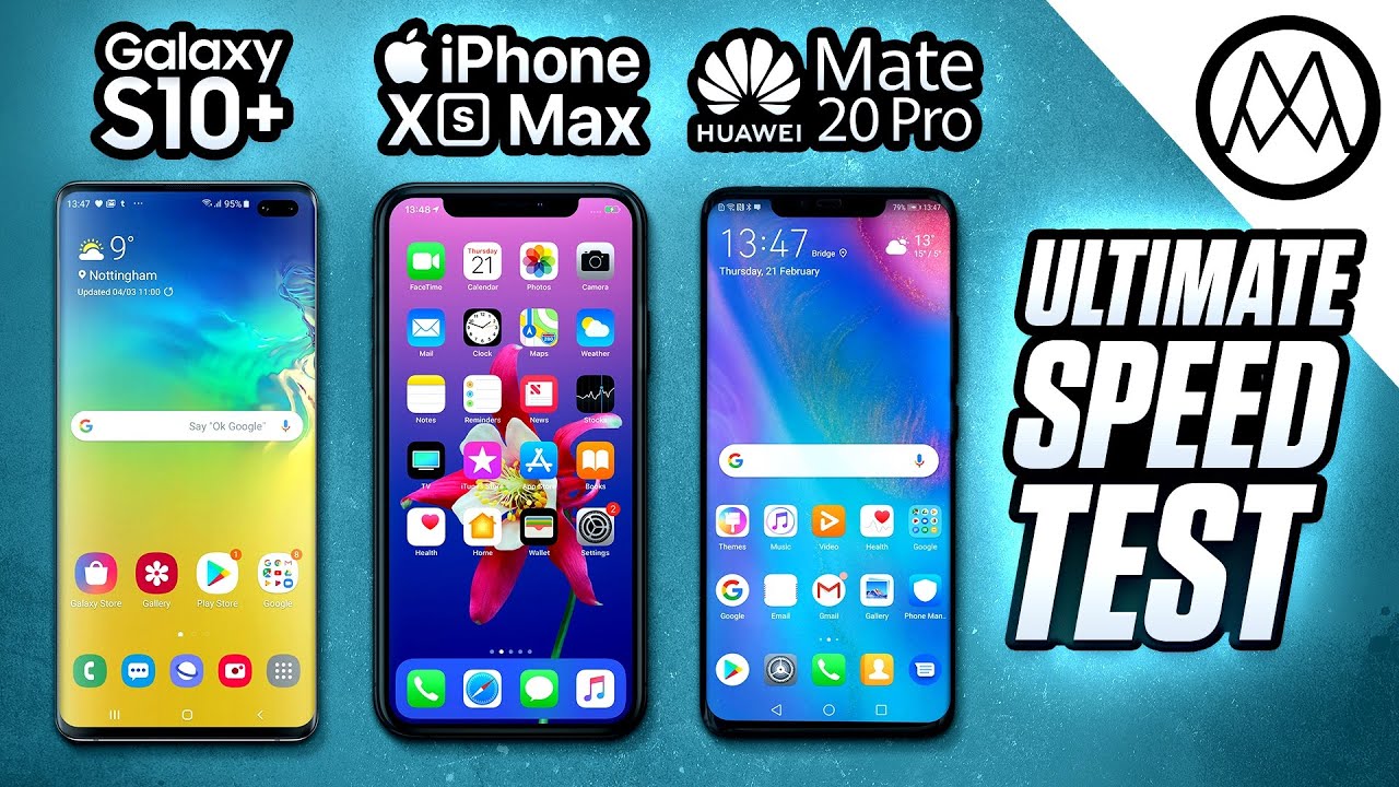 Samsung S10 Plus vs iPhone XS Max / Mate 20 Pro - Speed Test!