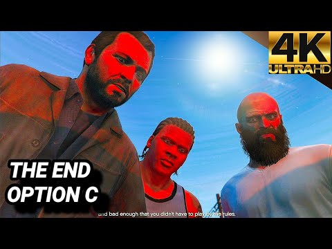 GTA v gameplay walkthrough part - 33 option c the end समाप्त PS4 pro #gta #gta5 #gtav