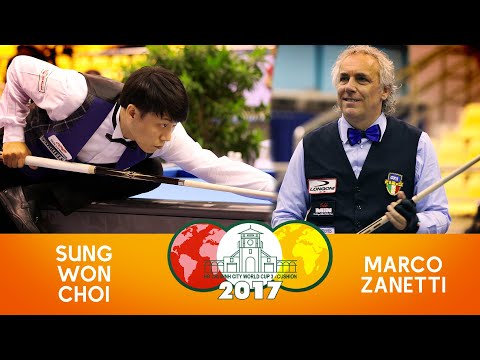 3-Cushion HoChiMinh World Cup 2017 - Marco Zanetti vs Choi Sung Won