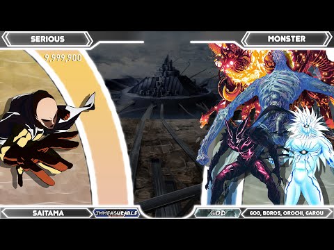 Saitama vs Dragon + God Level Threat Monsters Power Levels (One Punch Man)