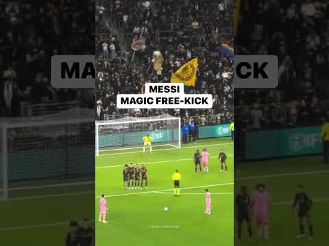Messi magic freekick ☠️🤯 #messi #leomessi #lionelmessi #goat #intermiami #skills #magic #football