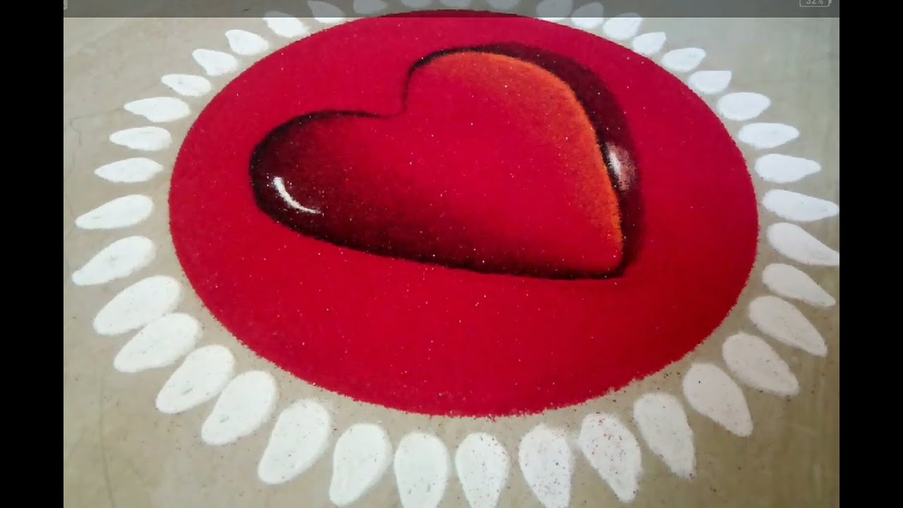 3d poster rangoli design transparent effect rangoli by sheela art
