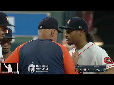 Ejection 085 - Brent Strom Ejected by CB Bucknor After Leadoff Walks Start Baltimore-Houston Game