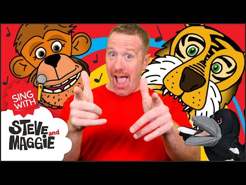 Funky Monkey Song for Kids | Songs for kids | Sing with Steve and Maggie