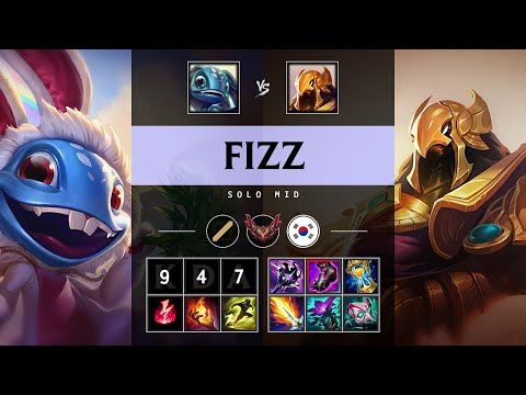 Fizz Mid vs Azir - KR Grandmaster Patch 25.12