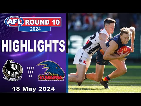 HIGHLIGHTS | Collingwood Magpies v Kuwarna ( Adelaide Crows) | 2024 AFL