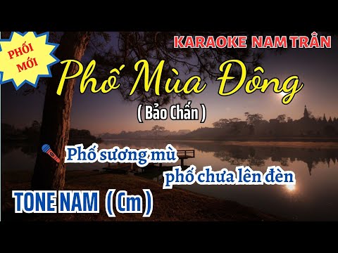 Karaoke Phố Mùa Đông (Hit Hà Anh Tuấn) Tone Nam | Nam Trân