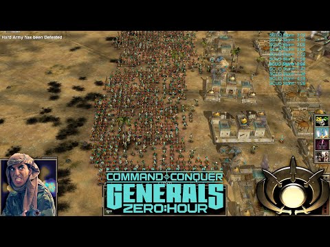 GLA Stealth | 1vs7 China Tank Generals | Command & Conquer Generals Zero Hour