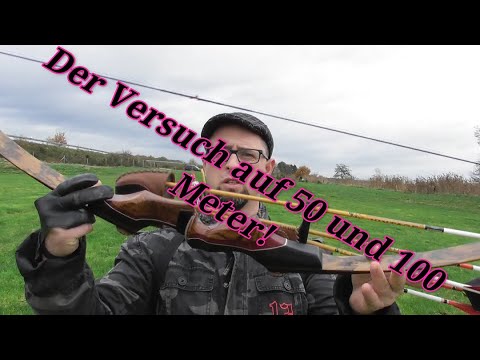 Der Test auf 50 und 100 Meter auf ein 60 x60er Ziel!