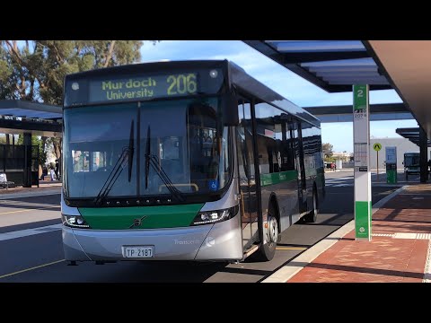 [Old 207 Shorten] Transperth Bus Route No. 206 (TP2187) Nicholson Road Station to Murdoch Uni