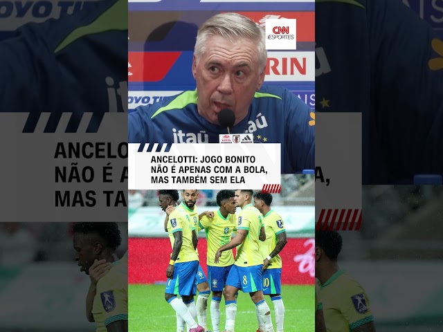 Ancelotti: Jogo bonito não é apenas com a bola, mas também sem ela