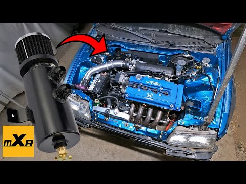 MXR Catch Can / Breather Install | LSVTEC CRX | Misofresh