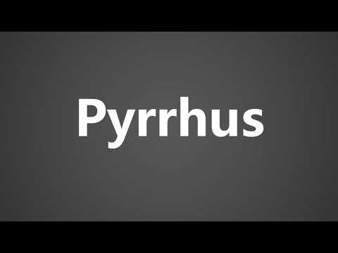 How To Pronounce Pyrrhus