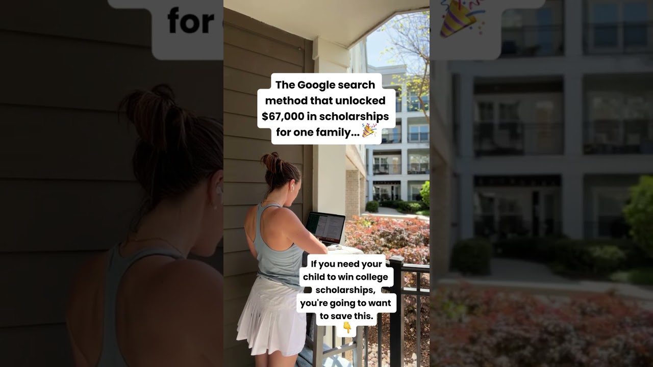 The Google search method that unlocked $67,000 in college scholarships for one family.