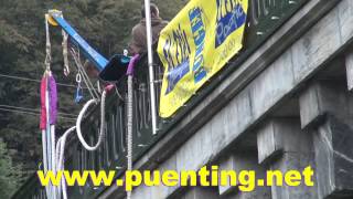 preview picture of video 'medición altura profundidad puente Napoleón Luz Saint Sauveur PUENTING NET'