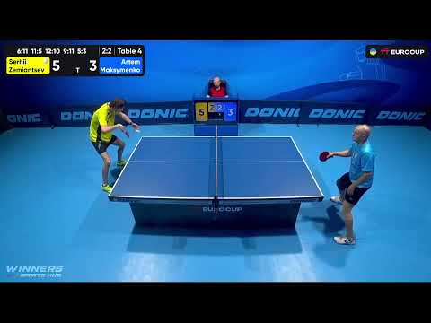 17:35 Serhii Zemiantsev - Artem Maksymenko 31.08.2023 TT Euro.Cup Ukraine Star. Table 4