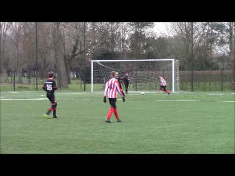 Doelpunten en kansen uit oefenwedstrijd AB JO13-1 - AB JO14-1 16jan21