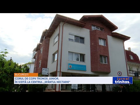 Corul de copii Tronos Junior, în vizită la Centrul „Sfântul Nectarie” din București