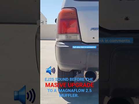 was the Magnaflow 2.5\" Muffler an improvement? #Subaru #EJ25 #Forester #magnaflow #automobile