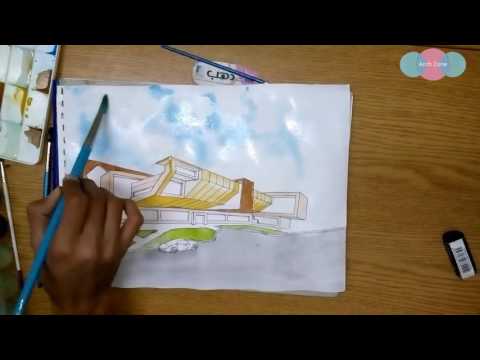 Watercolour Architectural Rendering