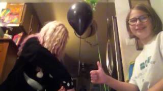 Helium challenge part 2 my mom did it LOL