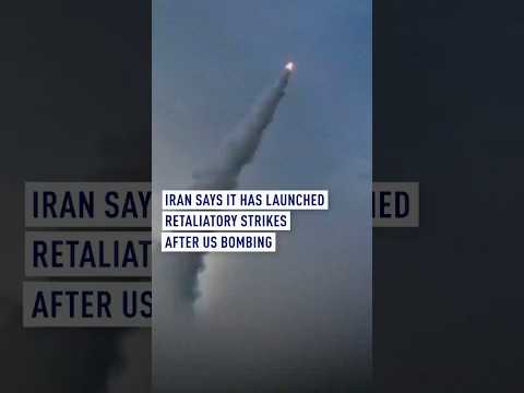 Iran says it has launched retaliatory strikes after US bombing #worldnow