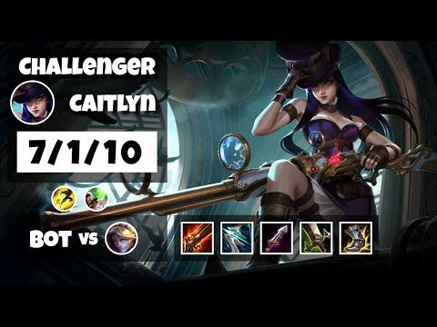 Caitlyn vs Ezreal EU Challenger BOT (7/1/10) - v11.17