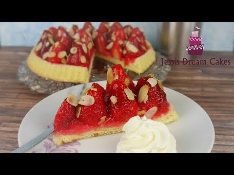 Klassischer Erdbeerkuchen / schneller & einfacher Obstkuchen!