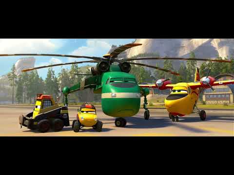 Planes: Fire & Rescue (2014) Extinguish the wild fire clip with AC/DC - Thunderstruck song.